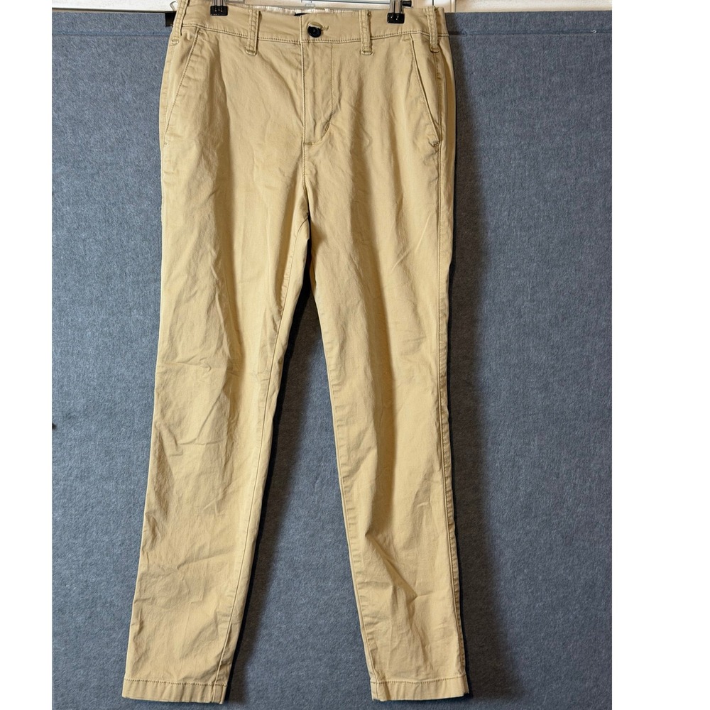 Hollister Mens Chino‎ Pants 29x30 Tan Epic Flex Slim Fit Khaki Trousers Preppy
